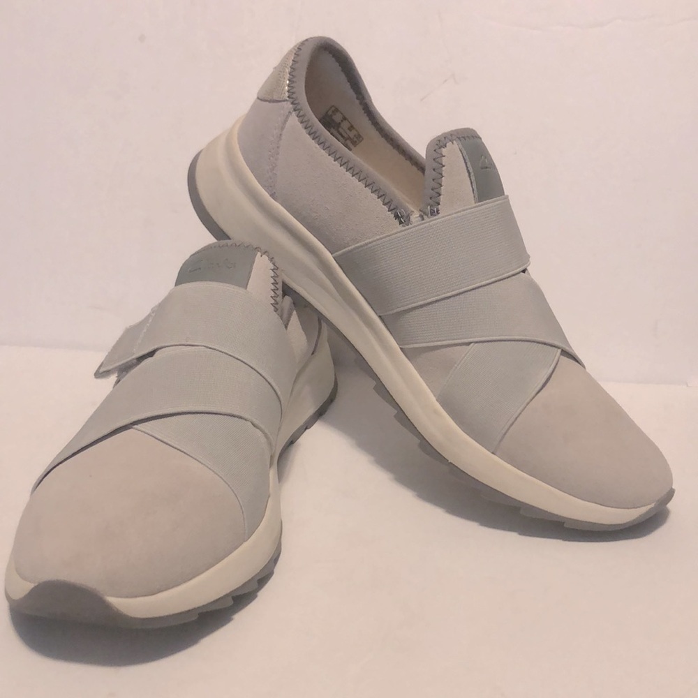 Clarks Women’s Leather Dash Lite Strap Sneakers - Picture 6 of 9